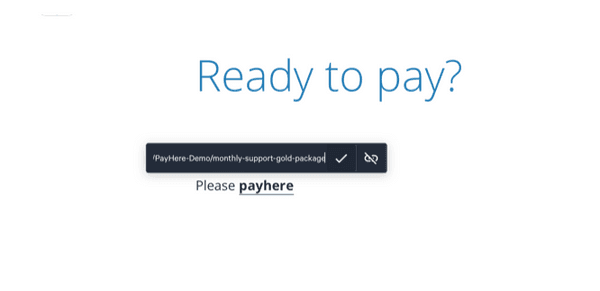 Payhere plan checkout linked from a Qwilr proposal