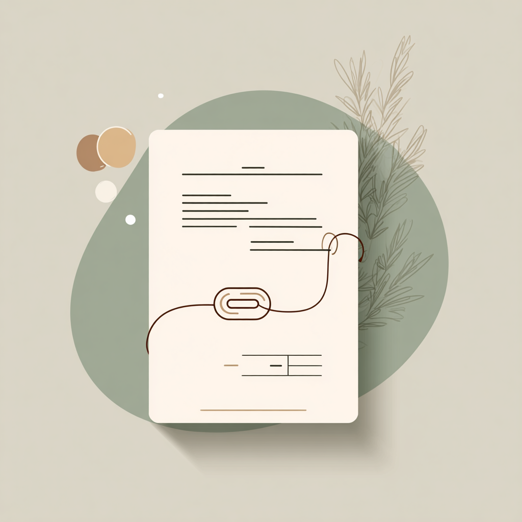 Simple invoice illustration
